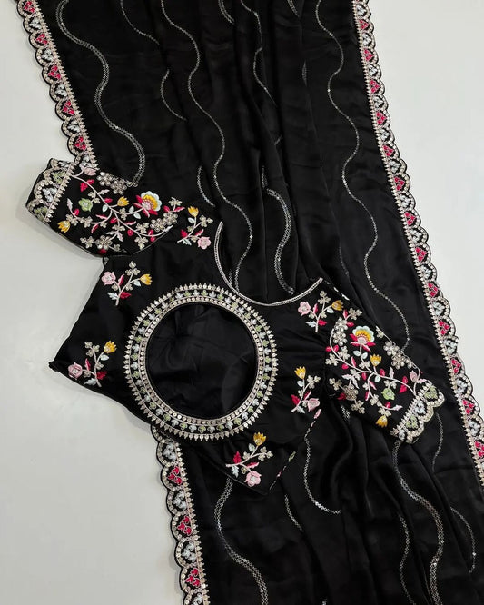 Blooming Rangoli Saree