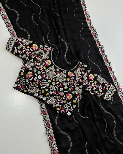 Blooming Rangoli Saree