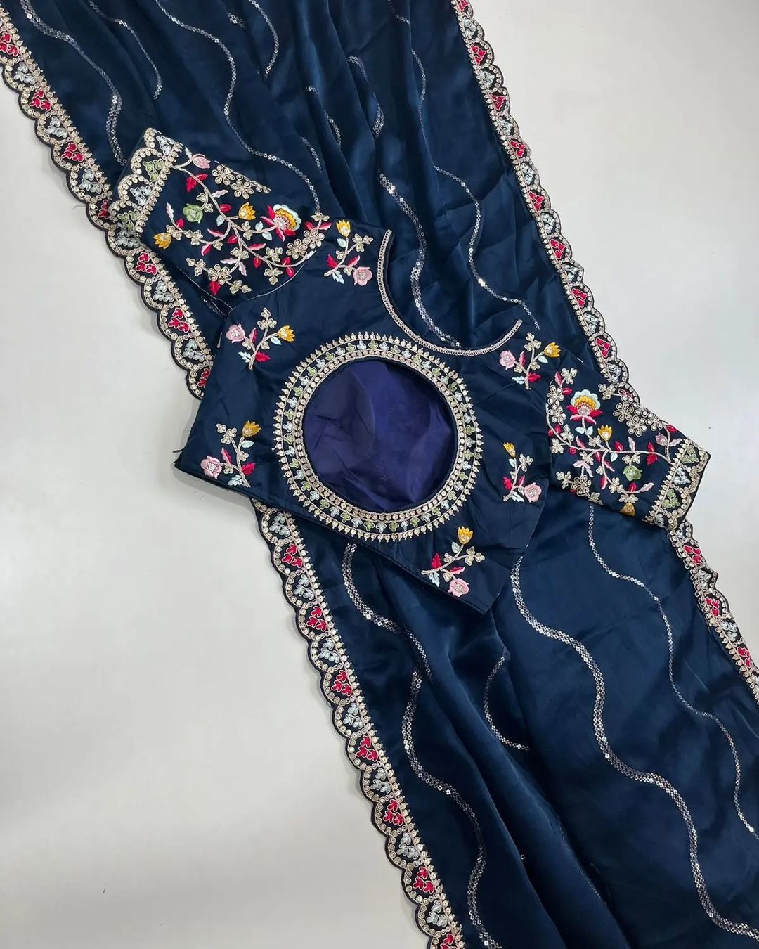 Blooming Rangoli Saree