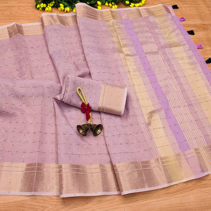 Linen Art Silk Weaving Saree