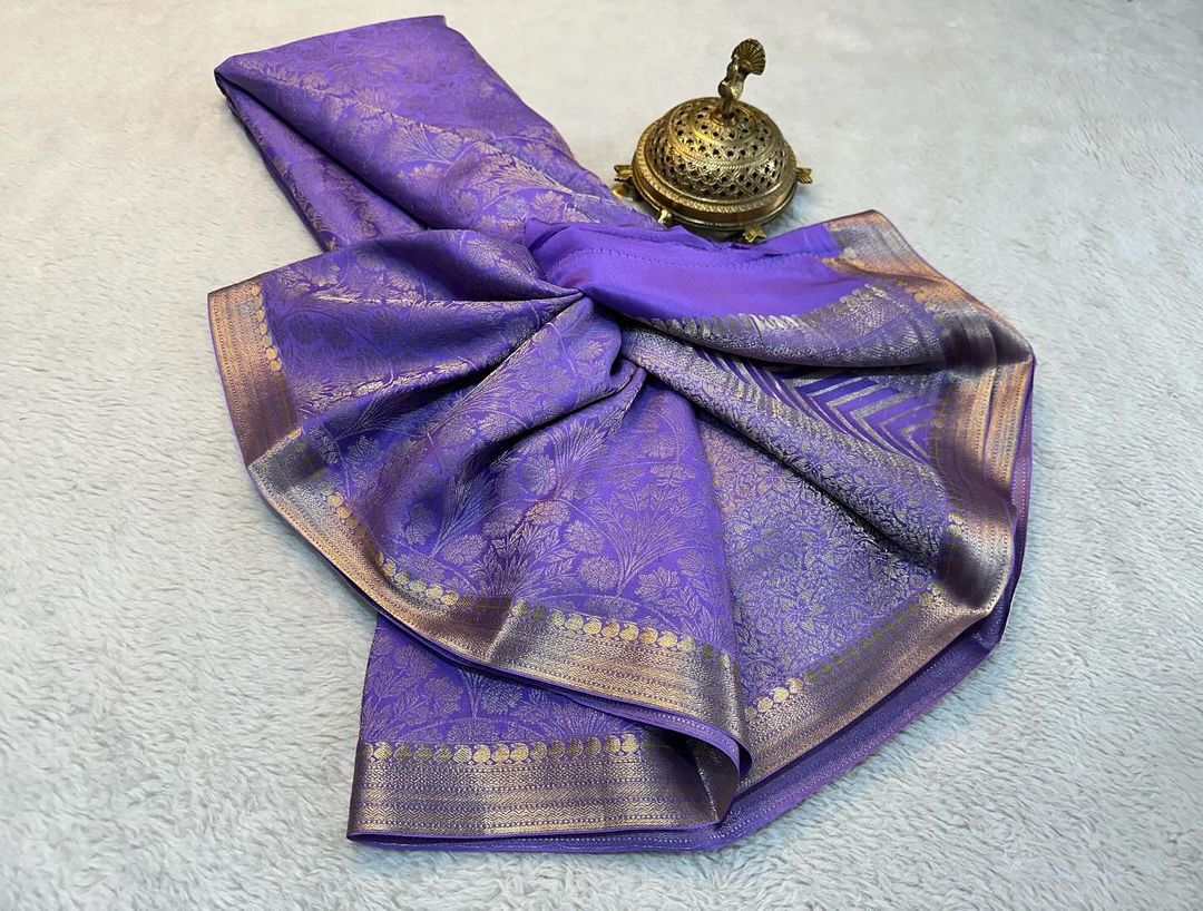 Pure Brocade Mysore Silk sarees