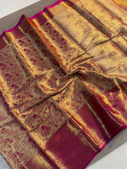 New Premium and High Quality Kanjivaram Soft and Smooth Silk Saree