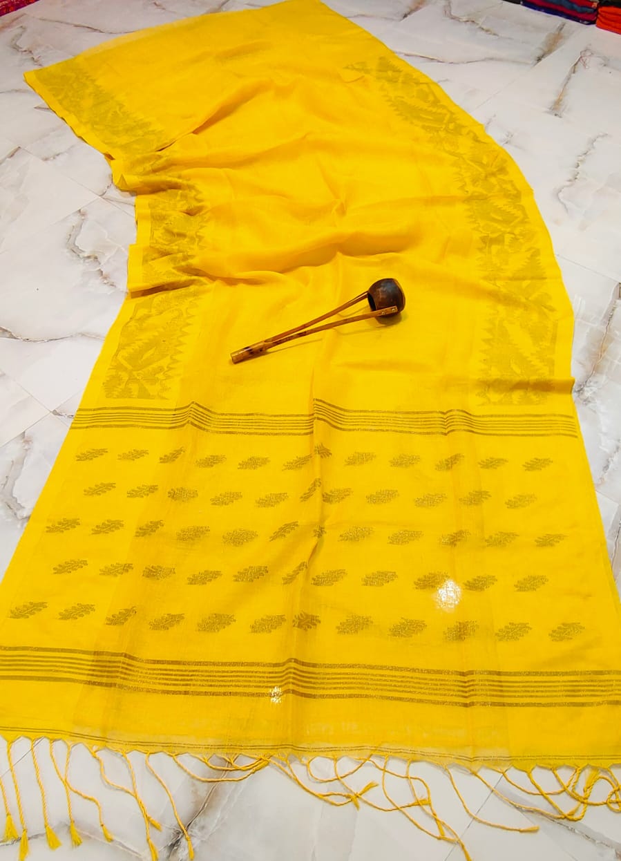 EXCLUSIVE LILEN KARAT JAMDANI SAREE