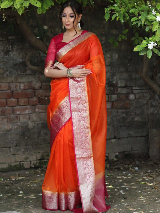 KORA ORGANZA SAREE