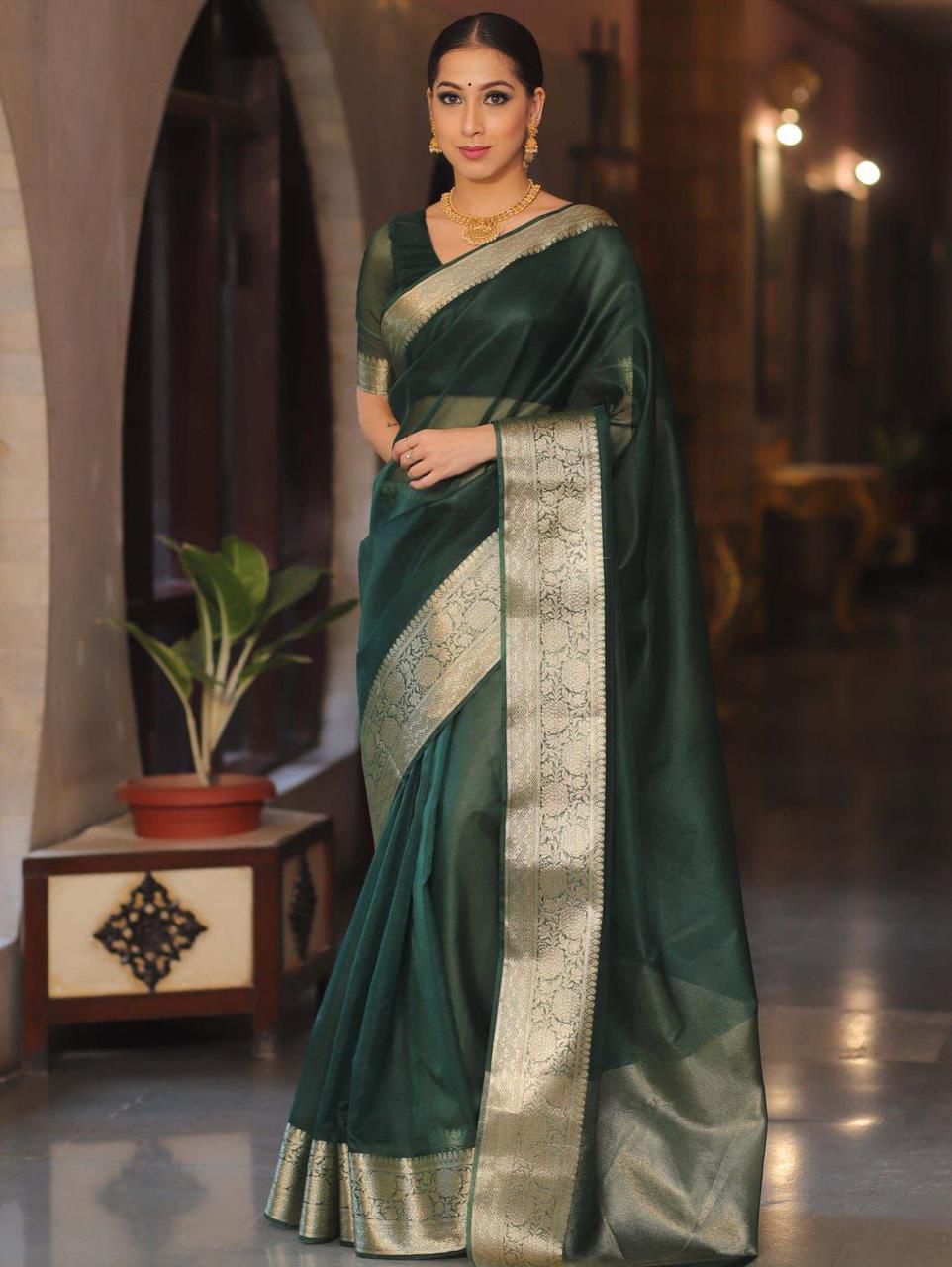 KORA ORGANZA SAREE