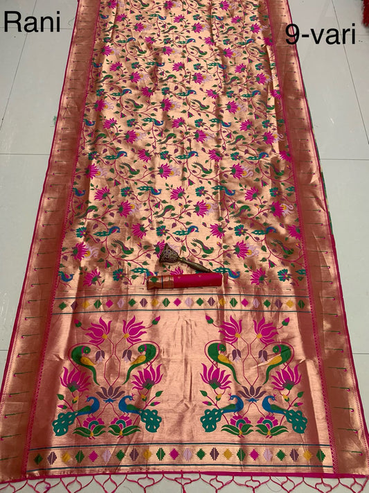 PURE SOFT KANCHIVRAM PAITHANI SILK