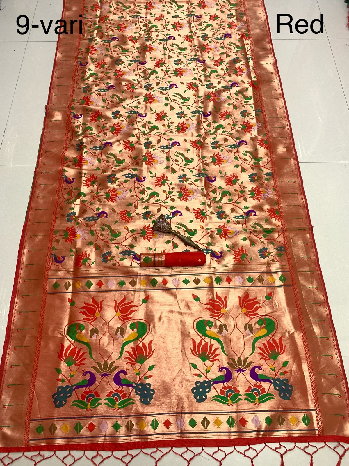 PURE SOFT KANCHIVRAM PAITHANI SILK