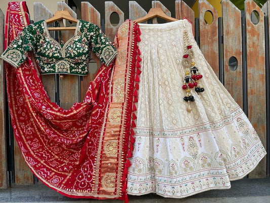 DESIGNER COLLECTION GEORGETTE HEAVY SEQUENCE EMBROIDERY WORK LEHENGHA CHOLI SET