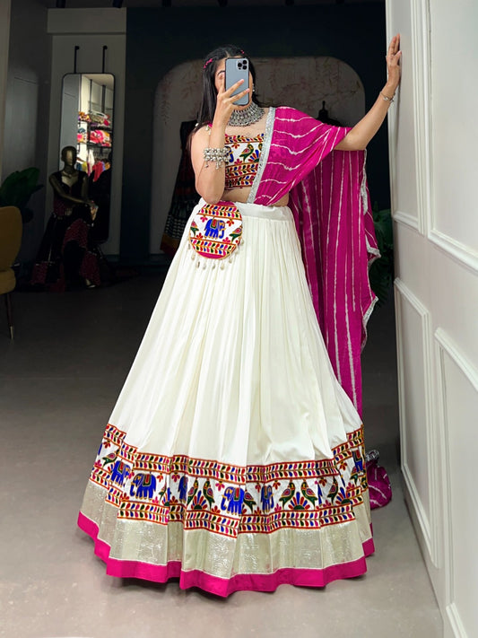 Navratri Collection Gamthi work Lehenga Choli