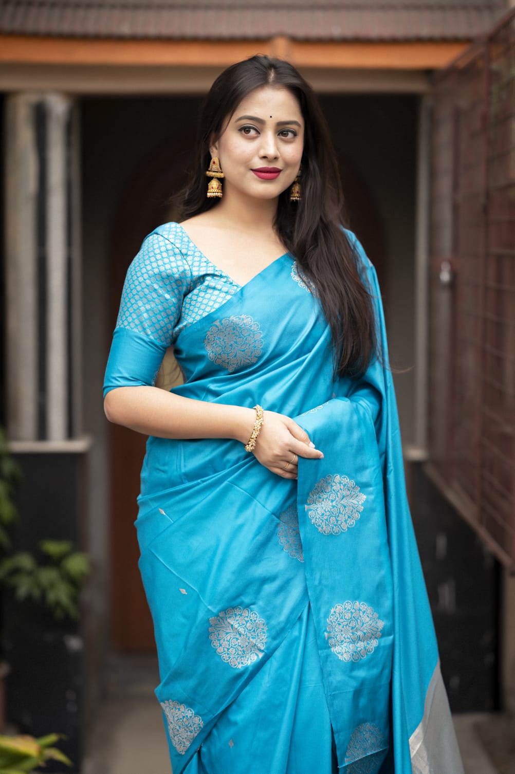 BARASASI SARTIN PATTU SAREE