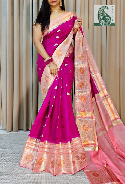 Exclusive Banarasi Warm Soft Silk Saree