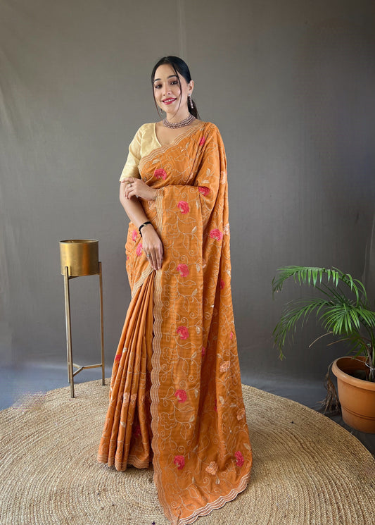 Pure Tussar Silk Sarees