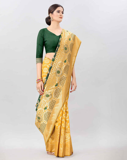 Elegant Soft Lichi Silk Saree with Rich Pallu and Jacquard Work