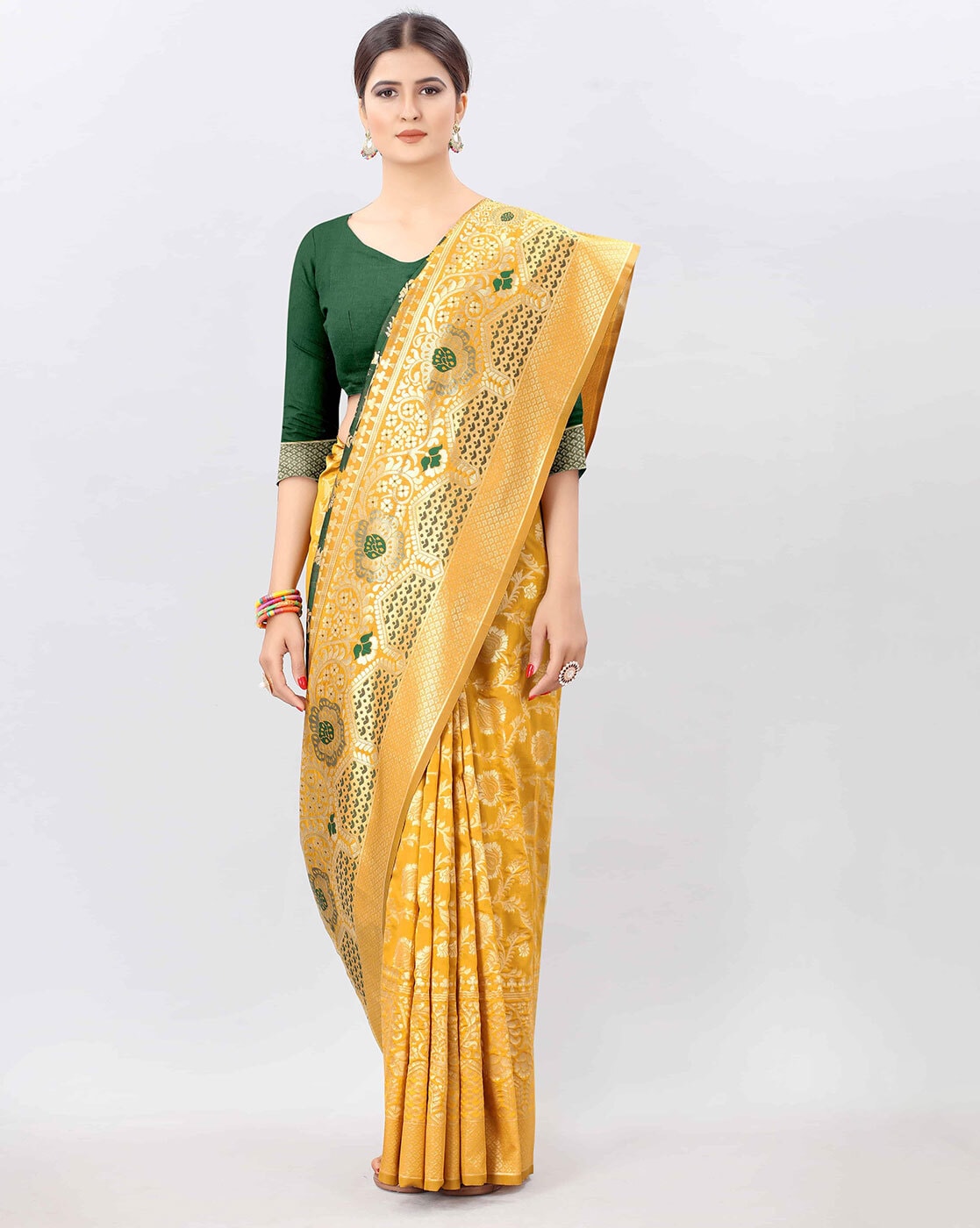 Elegant Soft Lichi Silk Saree with Rich Pallu and Jacquard Work