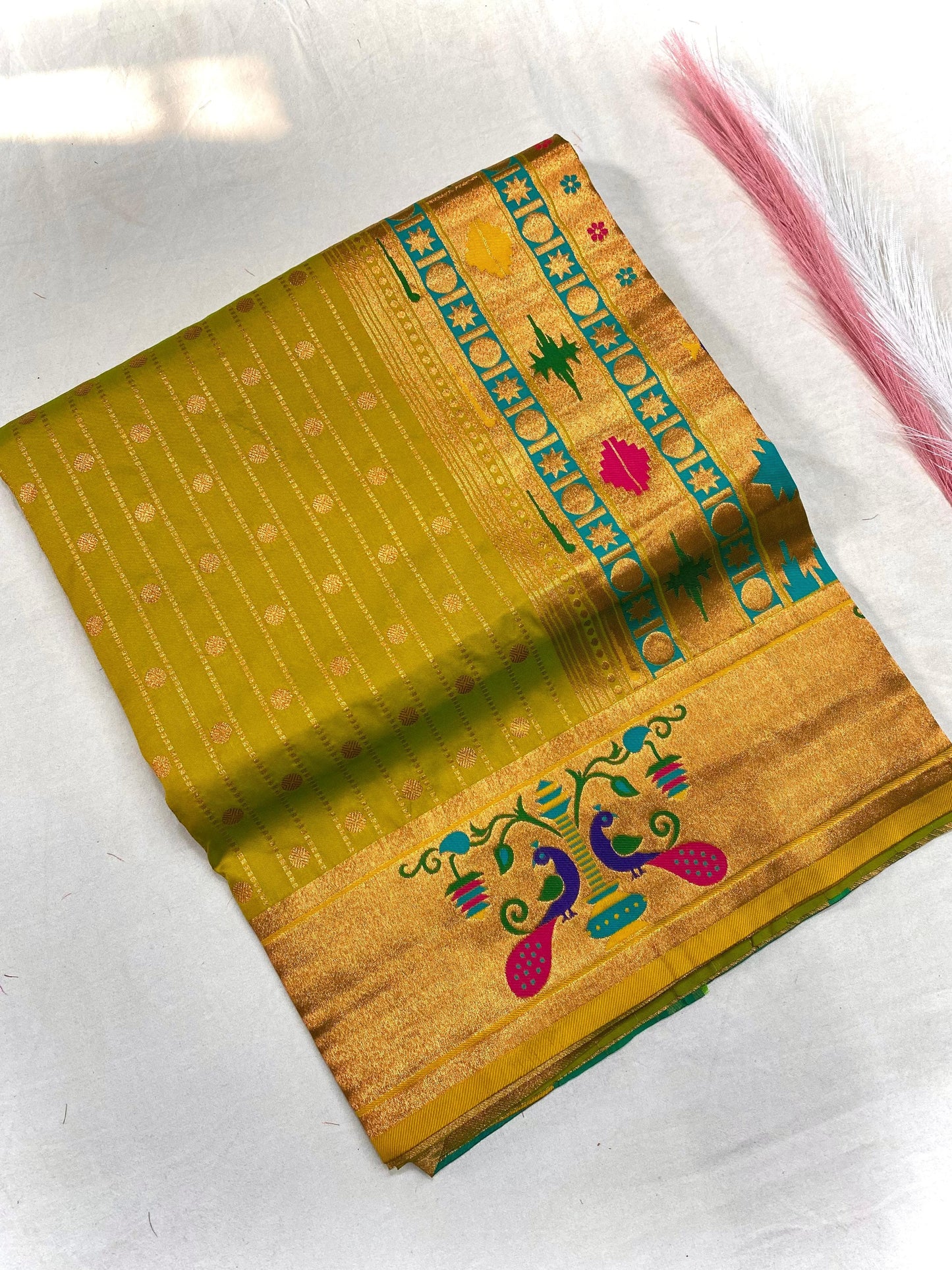 Premium Paithani Sarees: Pure Soft Silk with Rich Weaving