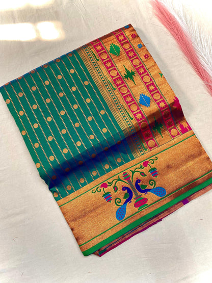 Premium Paithani Sarees: Pure Soft Silk with Rich Weaving