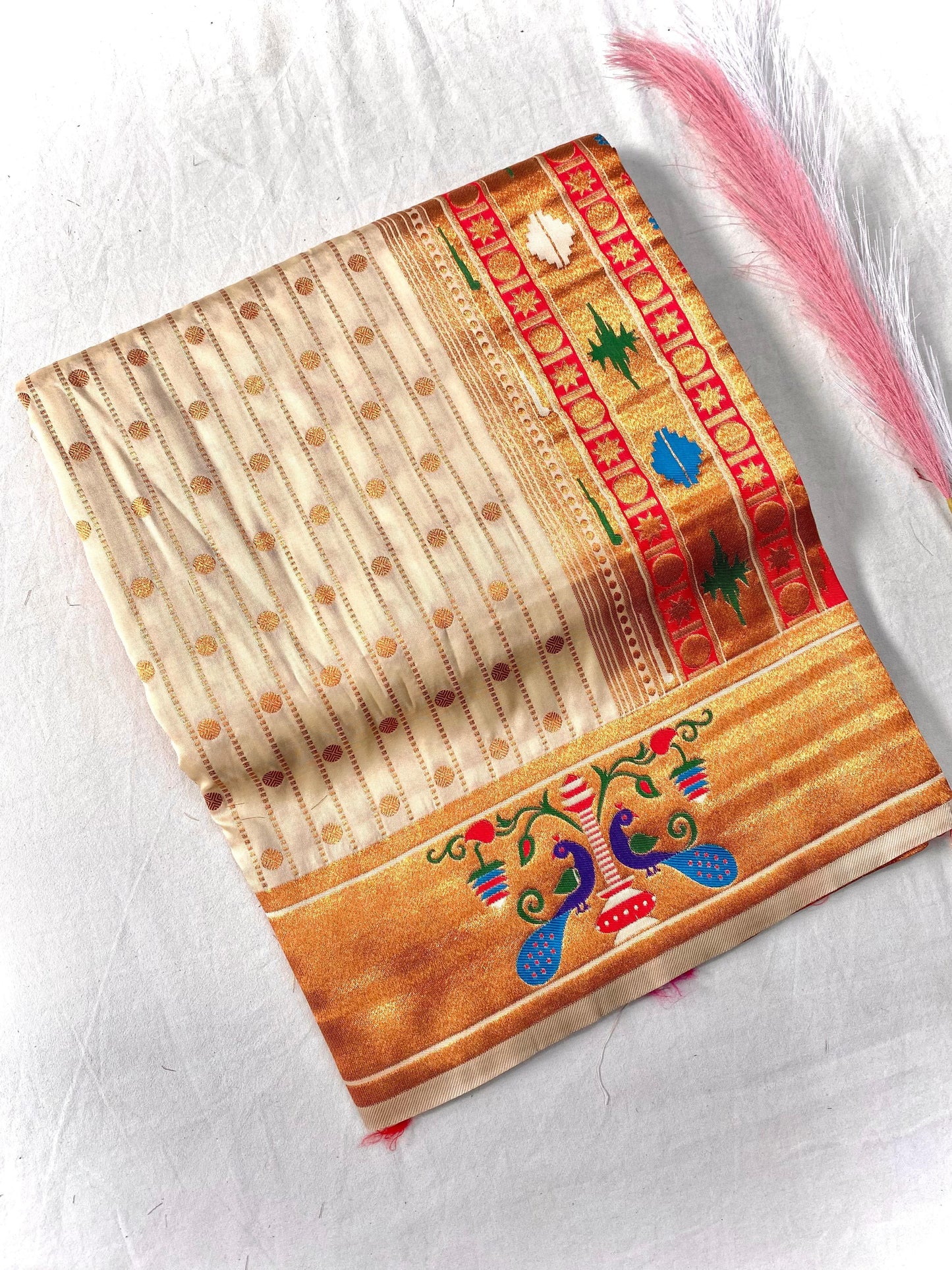 Premium Paithani Sarees: Pure Soft Silk with Rich Weaving