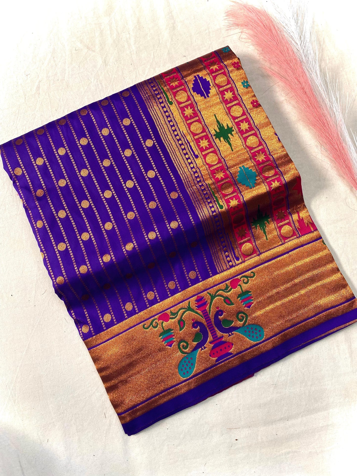 Premium Paithani Sarees: Pure Soft Silk with Rich Weaving