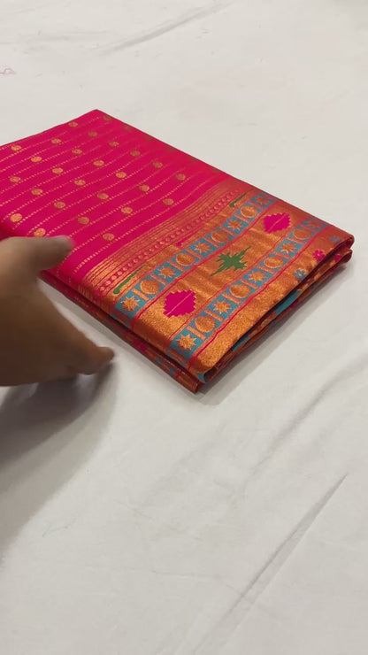 Premium Paithani Sarees: Pure Soft Silk with Rich Weaving