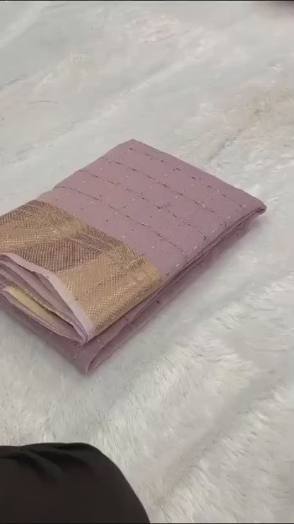 Linen Art Silk Weaving Saree